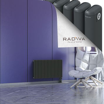 Kotto Aluminium Radiator 500x896 Dark Anthracite - Thumbnail