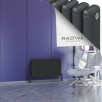 Kotto Aluminium Radiator 500x941 Dark Anthracite - Thumbnail