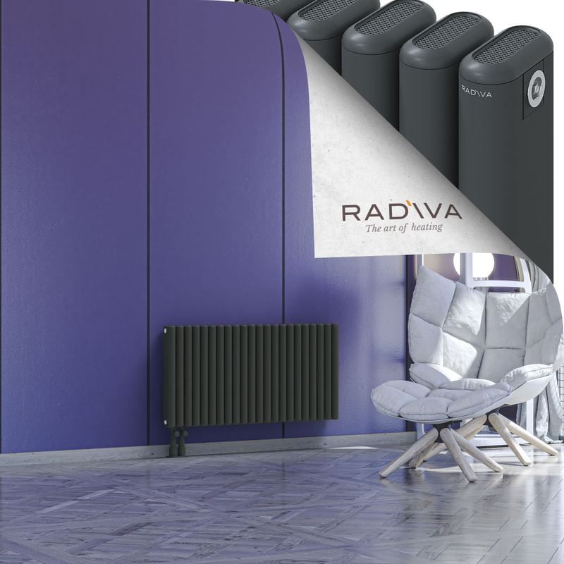 Kotto Aluminium Radiator 500x986 Dark Anthracite