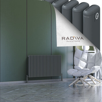 Kotto Aluminium Radiator 600x1031 Anthracite - Thumbnail