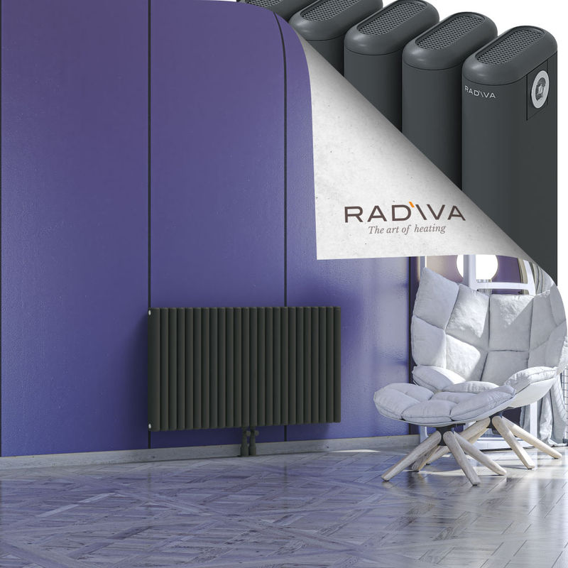 Kotto Aluminium Radiator 600x1076 Dark Anthracite