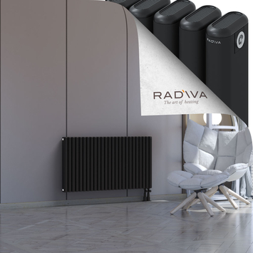 Kotto Aluminium Radiator 600x1121 Black - Thumbnail