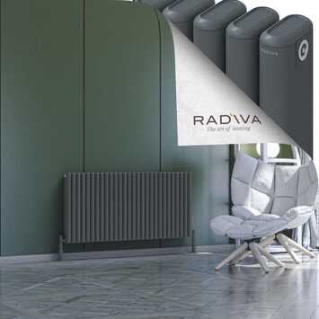 Kotto Aluminium Radiator 600x1256 Anthracite - Thumbnail