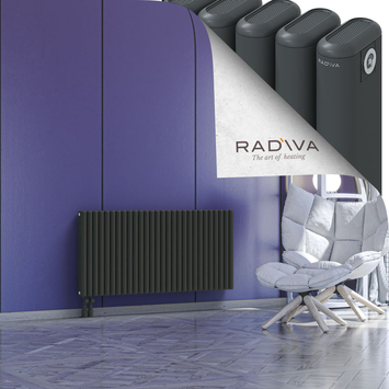 Kotto Aluminium Radiator 600x1256 Dark Anthracite - Thumbnail