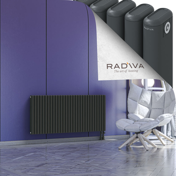 Kotto Aluminium Radiator 600x1346 Dark Anthracite - Thumbnail