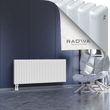 Kotto Aluminium Radiator 600x1481 White - Thumbnail