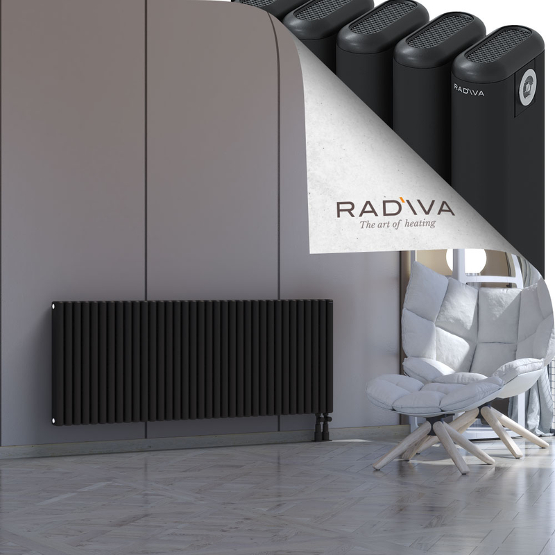 Kotto Aluminium Radiator 600x1571 Black