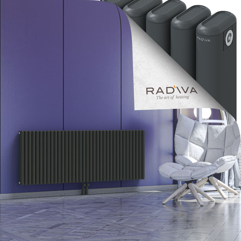 Kotto Aluminium Radiator 600x1616 Dark Anthracite