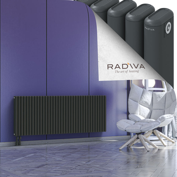 Kotto Aluminium Radiator 600x1616 Dark Anthracite - Thumbnail