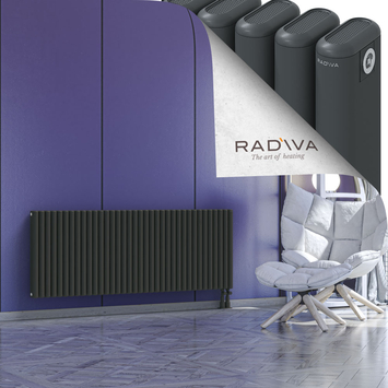 Kotto Aluminium Radiator 600x1616 Dark Anthracite - Thumbnail