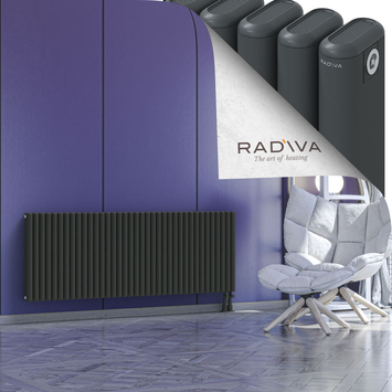 Kotto Aluminium Radiator 600x1661 Dark Anthracite - Thumbnail