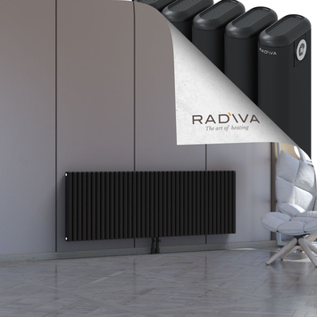 Kotto Aluminium Radiator 600x1751 Black - Thumbnail