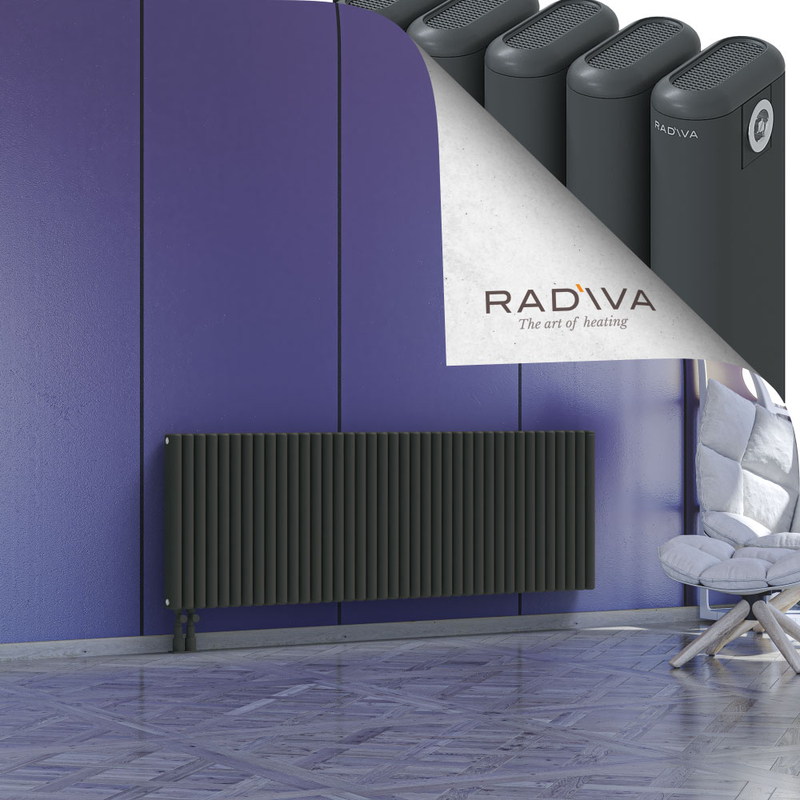 Kotto Aluminium Radiator 600x1751 Dark Anthracite