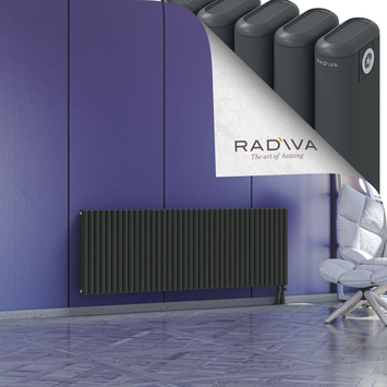 Kotto Aluminium Radiator 600x1751 Dark Anthracite - Thumbnail