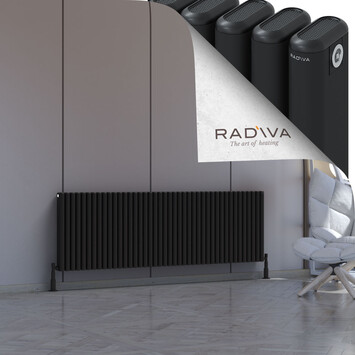 Kotto Aluminium Radiator 600x1886 Black - Thumbnail