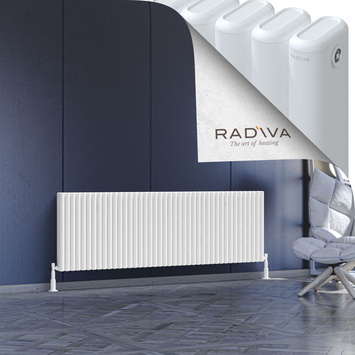 Kotto Aluminium Radiator 600x1886 White - Thumbnail