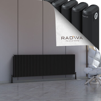 Kotto Aluminium Radiator 600x1976 Black - Thumbnail