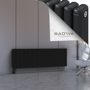 Kotto Aluminium Radiator 600x1976 Black - Thumbnail