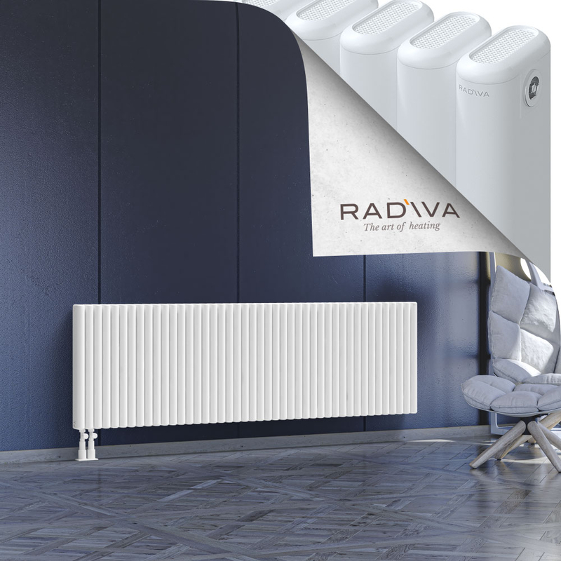 Kotto Aluminium Radiator 600x1976 White