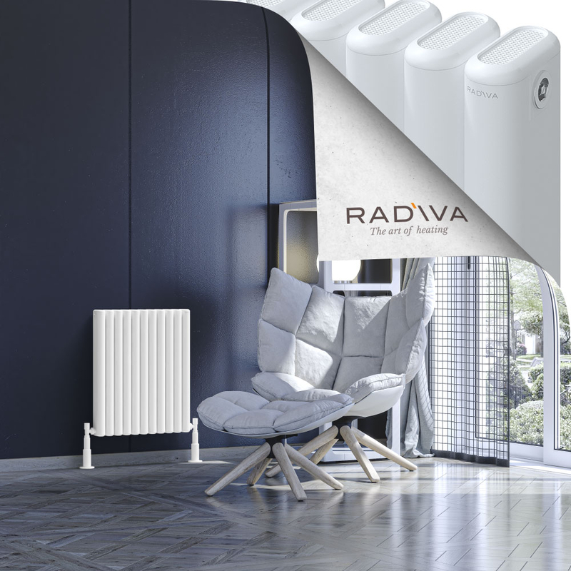 Kotto Aluminium Radiator 600x491 White