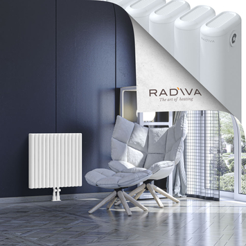 Kotto Aluminium Radiator 600x626 White - Thumbnail