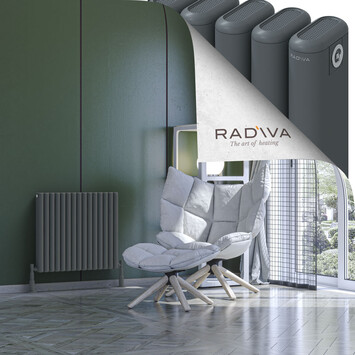 Kotto Aluminium Radiator 600x671 Anthracite - Thumbnail