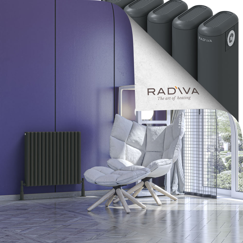 Kotto Aluminium Radiator 600x671 Dark Anthracite