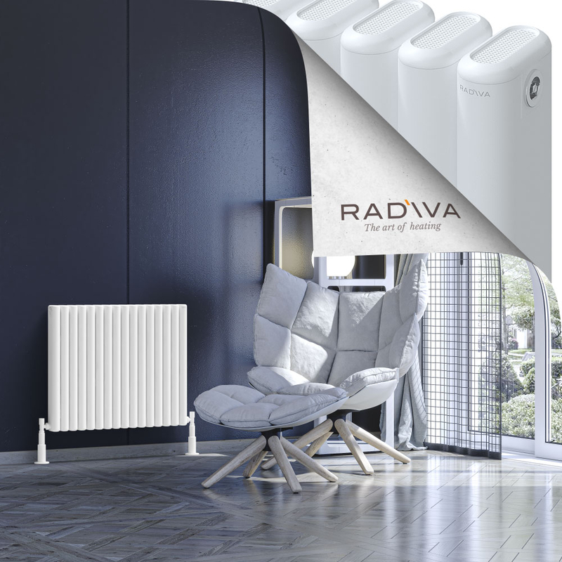 Kotto Aluminium Radiator 600x716 White