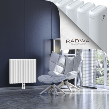 Kotto Aluminium Radiator 600x716 White - Thumbnail