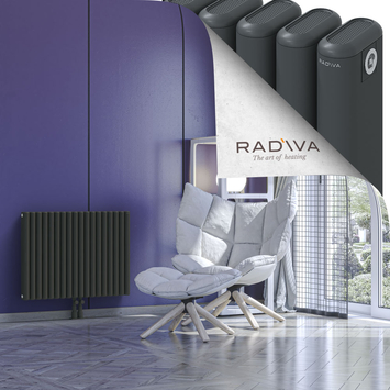 Kotto Aluminium Radiator 600x806 Dark Anthracite - Thumbnail