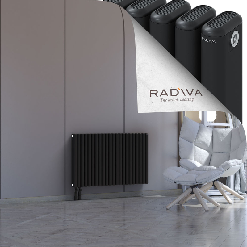 Kotto Aluminium Radiator 600x986 Black