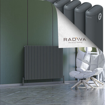 Kotto Aluminium Radiator 900x1166 Anthracite - Thumbnail