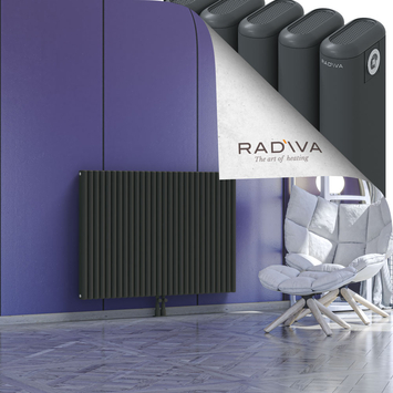 Kotto Aluminium Radiator 900x1256 Dark Anthracite - Thumbnail