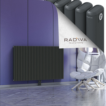 Kotto Aluminium Radiator 900x1481 Dark Anthracite - Thumbnail