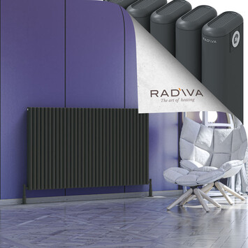 Kotto Aluminium Radiator 900x1526 Dark Anthracite - Thumbnail