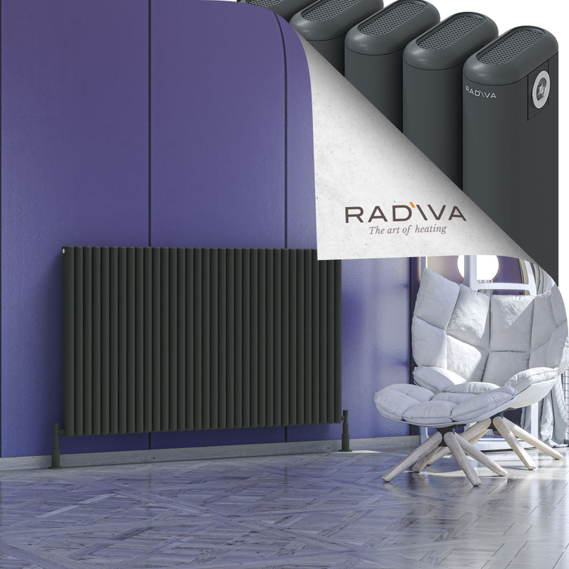 Kotto Aluminium Radiator 900x1526 Dark Anthracite