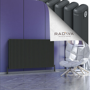 Kotto Aluminium Radiator 900x1571 Dark Anthracite - Thumbnail