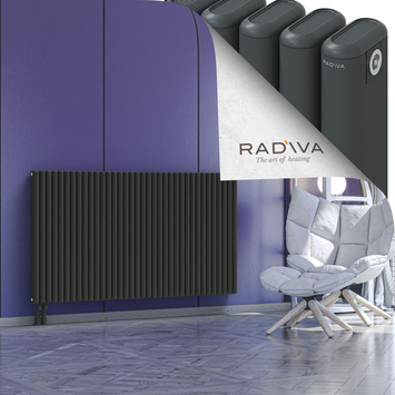 Kotto Aluminium Radiator 900x1616 Dark Anthracite - Thumbnail