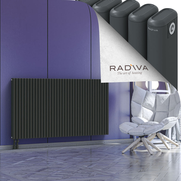 Kotto Aluminium Radiator 900x1661 Dark Anthracite - Thumbnail