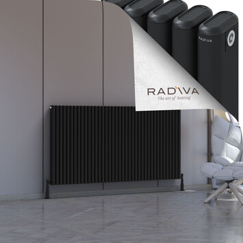 Kotto Aluminium Radiator 900x1751 Black - Thumbnail