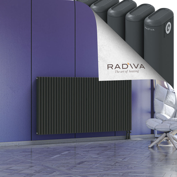 Kotto Aluminium Radiator 900x1751 Dark Anthracite - Thumbnail