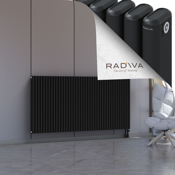 Kotto Aluminium Radiator 900x1841 Black - Thumbnail