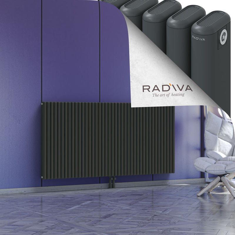 Kotto Aluminium Radiator 900x1841 Dark Anthracite