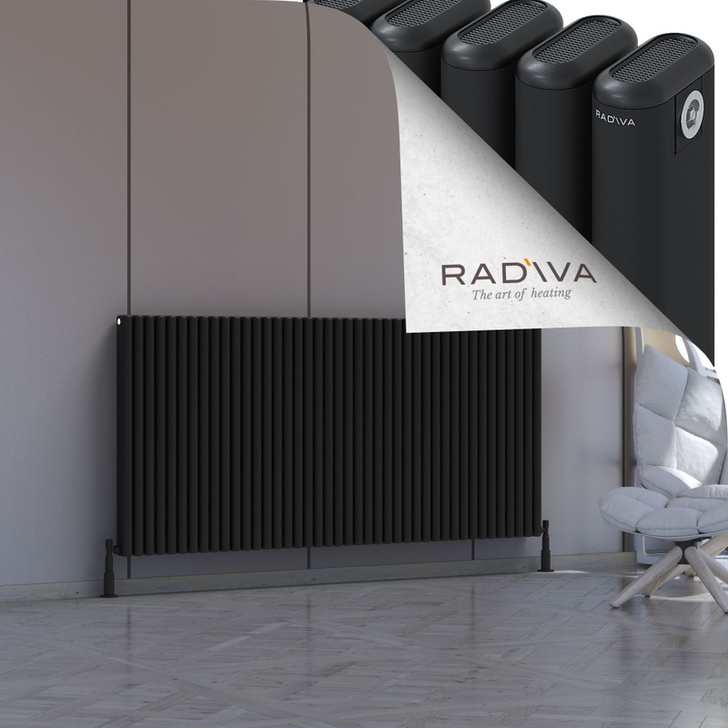 Kotto Aluminium Radiator 900x1886 Black