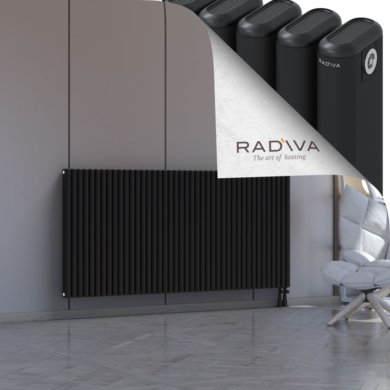 Kotto Aluminium Radiator 900x1886 Black