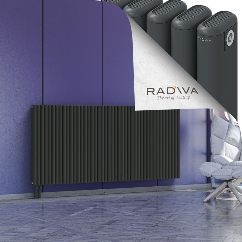 Kotto Aluminium Radiator 900x1976 Dark Anthracite