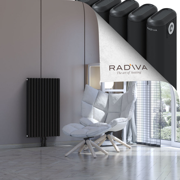 Kotto Aluminium Radiator 900x536 Black - Thumbnail