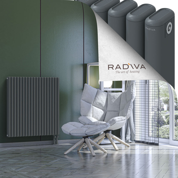 Kotto Aluminium Radiator 900x851 Anthracite - Thumbnail