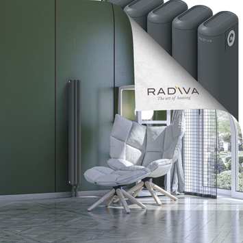 Kotto Radiateur En Aluminium 1200x131 Anthracite - Thumbnail