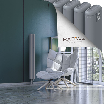 Kotto Radiateur En Aluminium 1200x131 Gris - Thumbnail